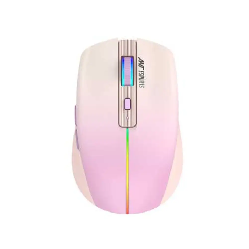 Ant Esports Wireless Gaming Mouse LED GM400W (Light Pink) view 2